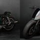 Pictured are the bikes for Kamen Rider Black Sun and Shadow Moon.